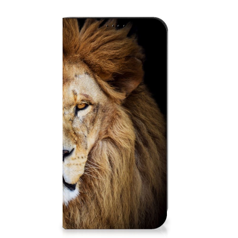 Samsung Galaxy A55 Hoesje maken Leeuw met krachtige leeuw 🦁, perfect voor cadeau en bescherming.