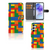 Samsung Galaxy A55 Telefoon Hoesje Blokken telefoonhoesje blokken design voorkant achterkant