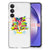 Samsung Galaxy A55 Telefoonhoesje met Naam Cat Color design kat aanzicht