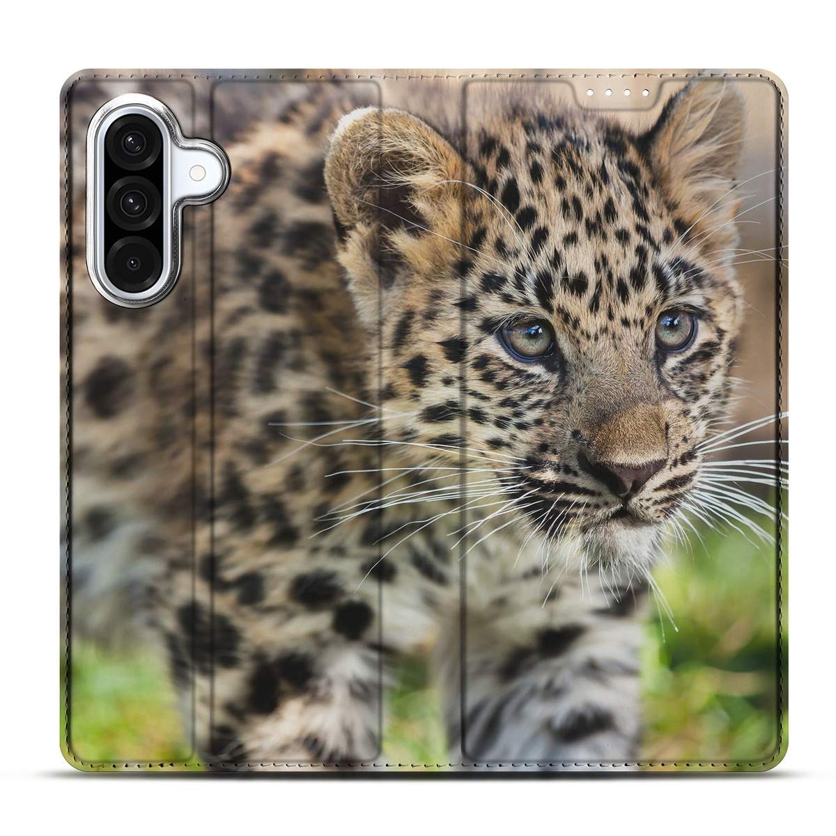 Samsung Galaxy A56 A36 Hoesje maken Baby Luipaard baby luipaard close-up