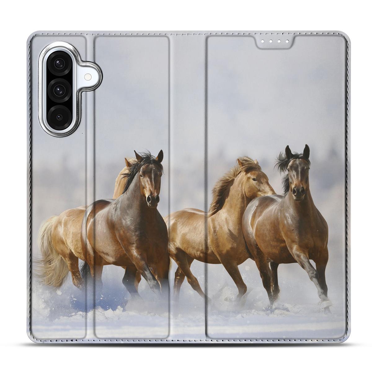 Samsung Galaxy A56 | A36 Hoesje maken Paarden paardenrunning designhoesje achterkant