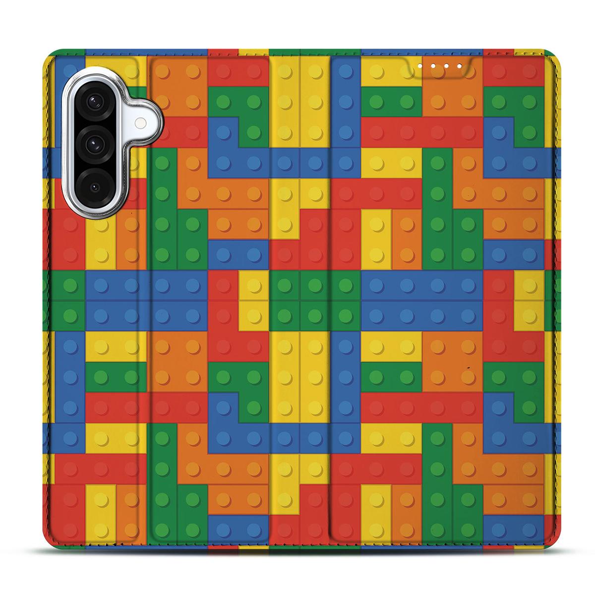 Samsung Galaxy A56 | A36 Hoesje met Magneet Blokken design blokken voorkant