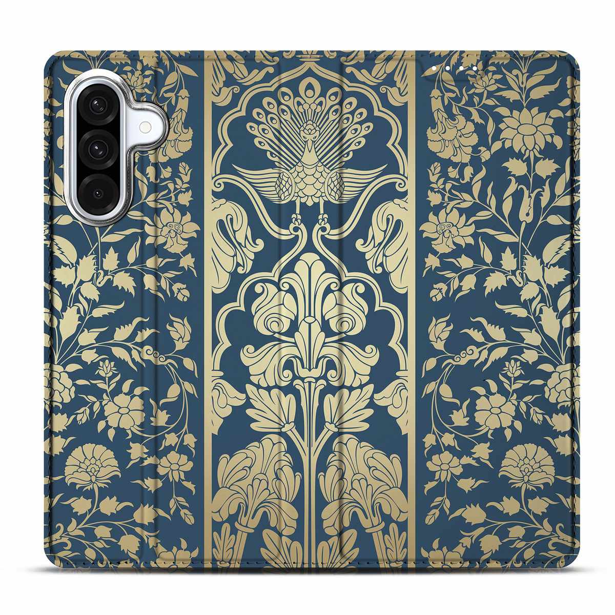 Samsung Galaxy A56 | A36 Smart Cover Beige Flowers hoesje design Beige Flowers aanzicht
