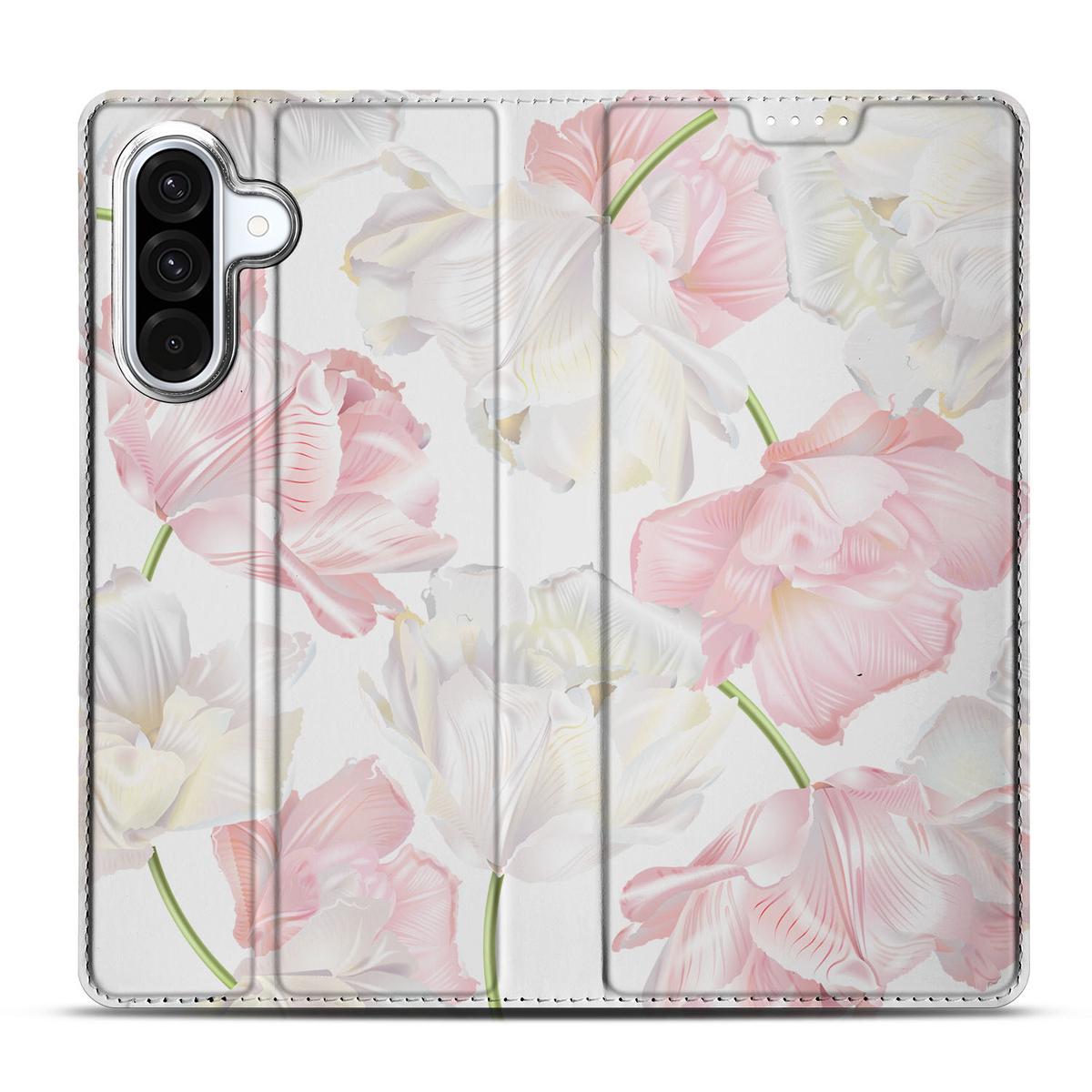 Samsung Galaxy A56 | A36 Smart Cover Lovely Flowers bloemen design voorzijde