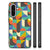 Samsung Galaxy A56 Back Case Funky Retro backcase patronen kleurengrafiek zijkanten