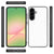 Samsung Galaxy A56 Back Cover Wit Zwart back cover wit zwart aanzicht