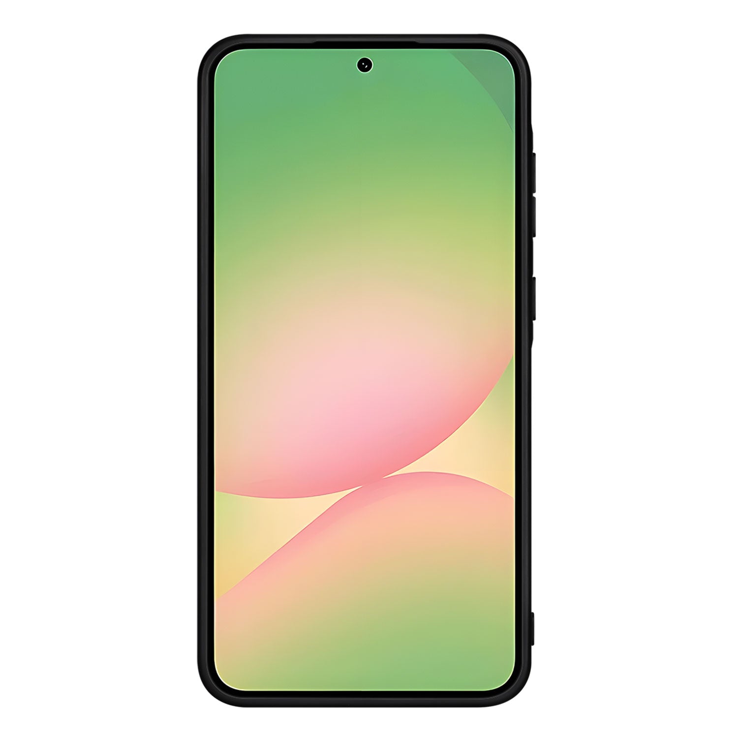 Samsung Galaxy A56 Back Cover Wit Zwart smartphone voorkant minimalistisch ontwerp