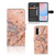 Samsung Galaxy A56 Bookcase Marmer Oranje bookcase marmer oranje voor en achteraanzicht