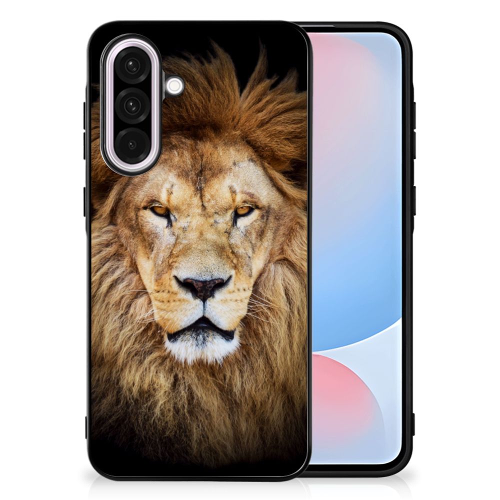 Samsung Galaxy A56 Dierenprint Telefoonhoesje Leeuw dierenprint hoesje voorkant