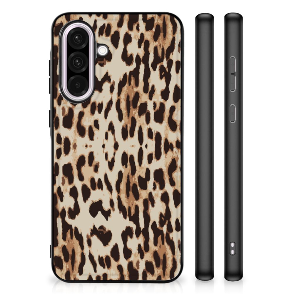 Samsung Galaxy A56 Dierenprint Telefoonhoesje Leopard dierenprint achterkant zijkanten