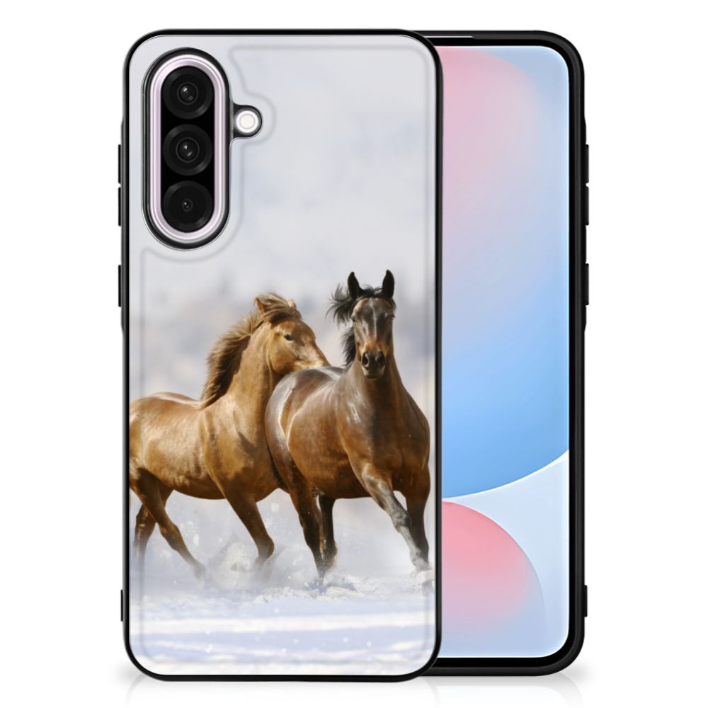 Samsung Galaxy A56 Dierenprint Telefoonhoesje Paarden dierenprint paarden achterkant
