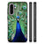 Samsung Galaxy A56 Dierenprint Telefoonhoesje Pauw dierenprint achterzijde zijkanten