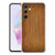 Samsung Galaxy A56 Hoesje Donker Hout TPU Antishock achterkant vooraanzicht