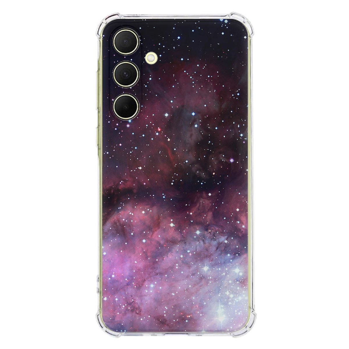 Samsung Galaxy A56 Hoesje Galaxy TPU Antishock ruimte sterren ontwerp achterzijde