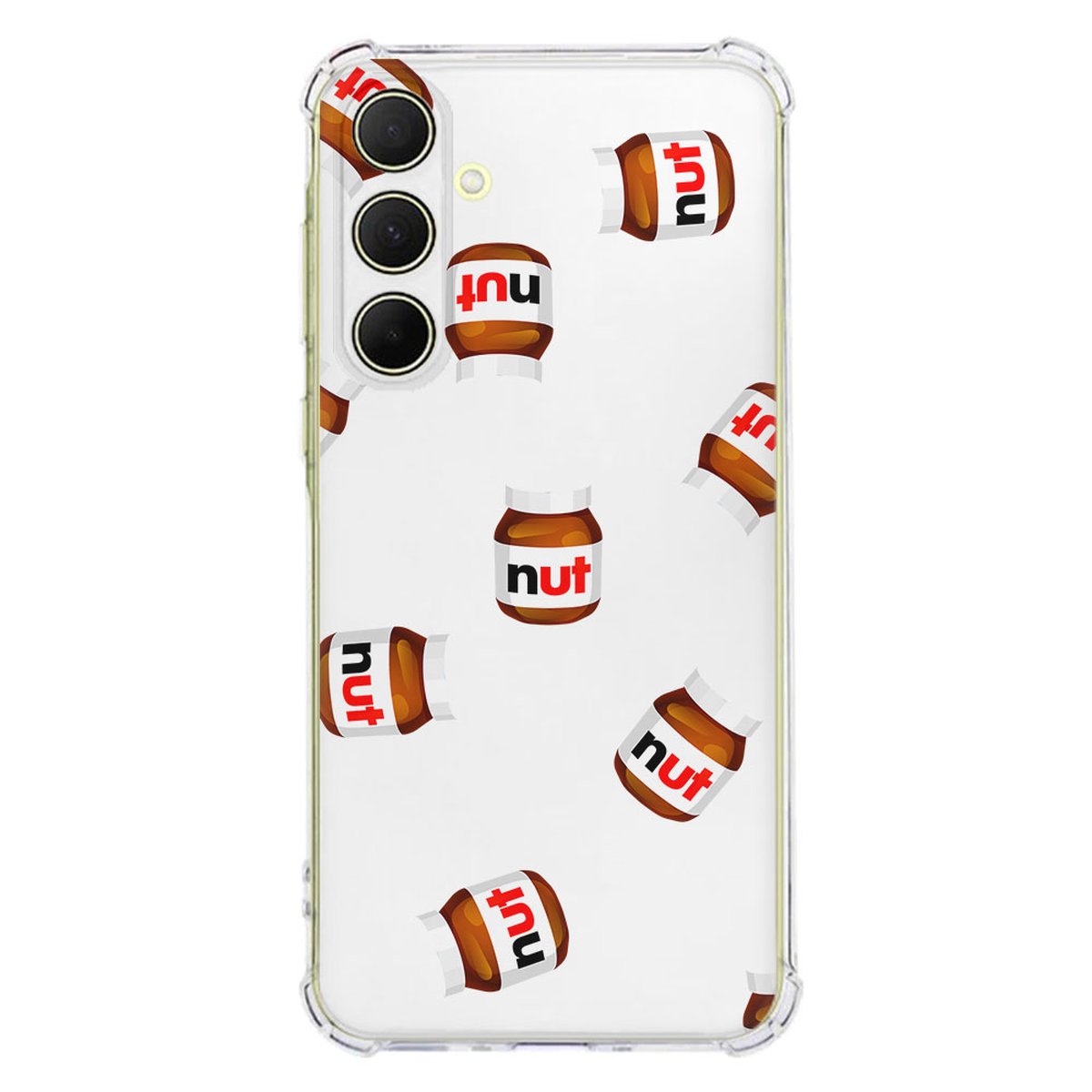 Samsung Galaxy A56 Hoesje Hoesje Nut Jar TPU Antishock achterzijde transparant design