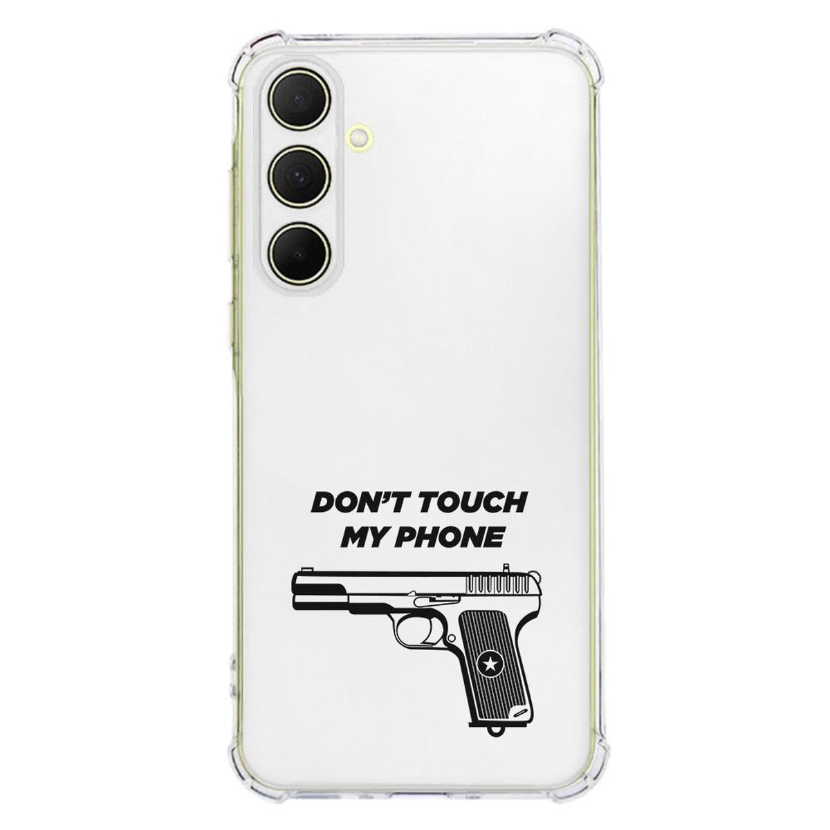 Samsung Galaxy A56 Hoesje Pistol DTMP TPU Antishock achterkant ontwerp pistool
