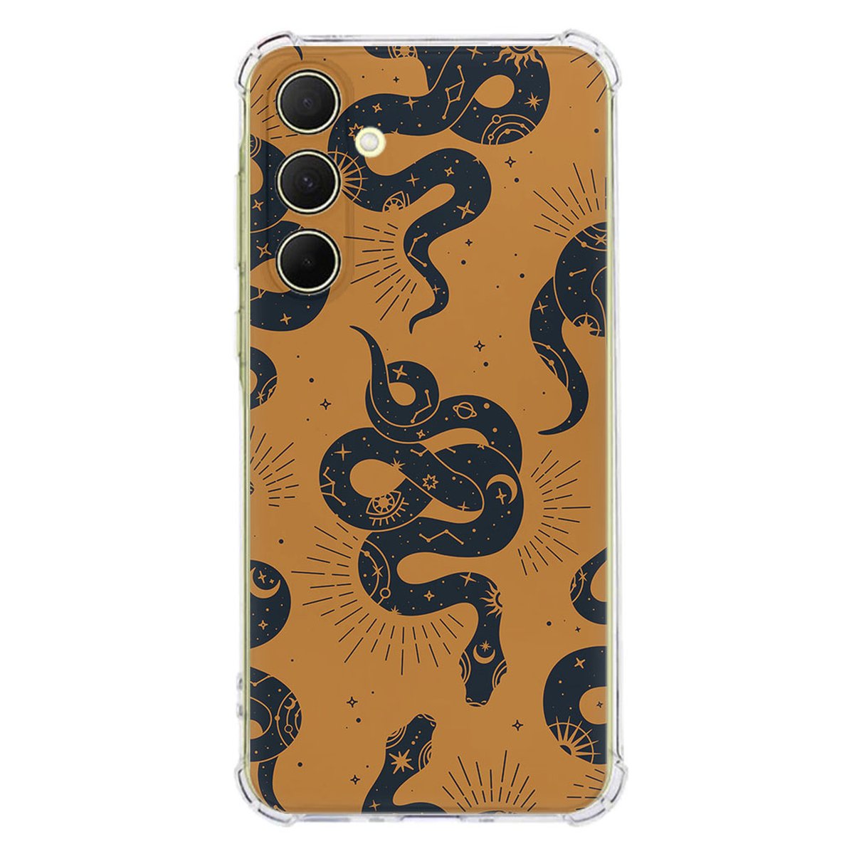 Samsung Galaxy A56 Hoesje Snakes TPU Antishock snakes patroon achterkant