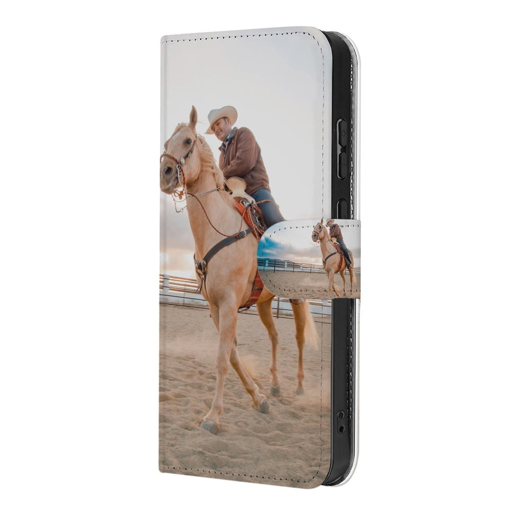 Samsung Galaxy A57 Bookcase Hoesje Maken met Foto | Naadloos Design Voor- en achteraanzicht