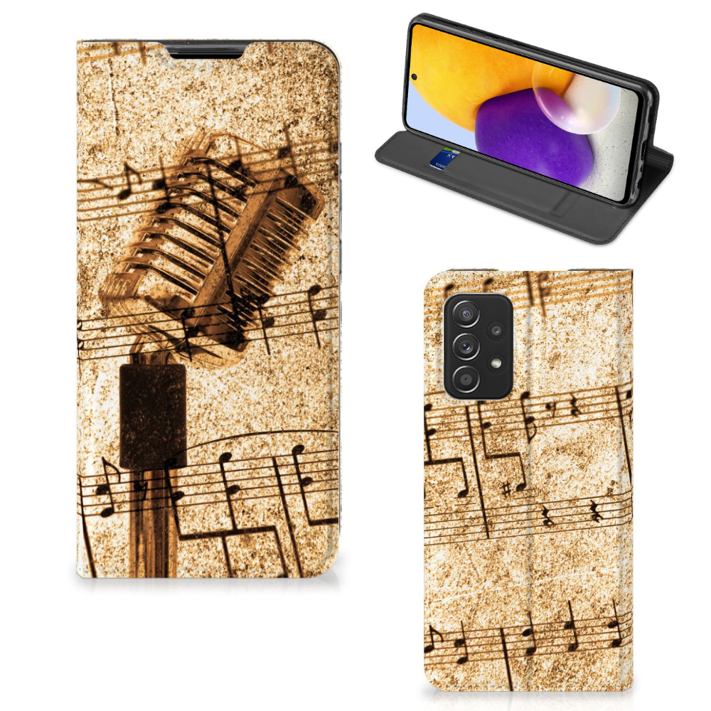 Samsung Galaxy A72 (5G/4G) Stand Case Bladmuziek - B2C Telecom