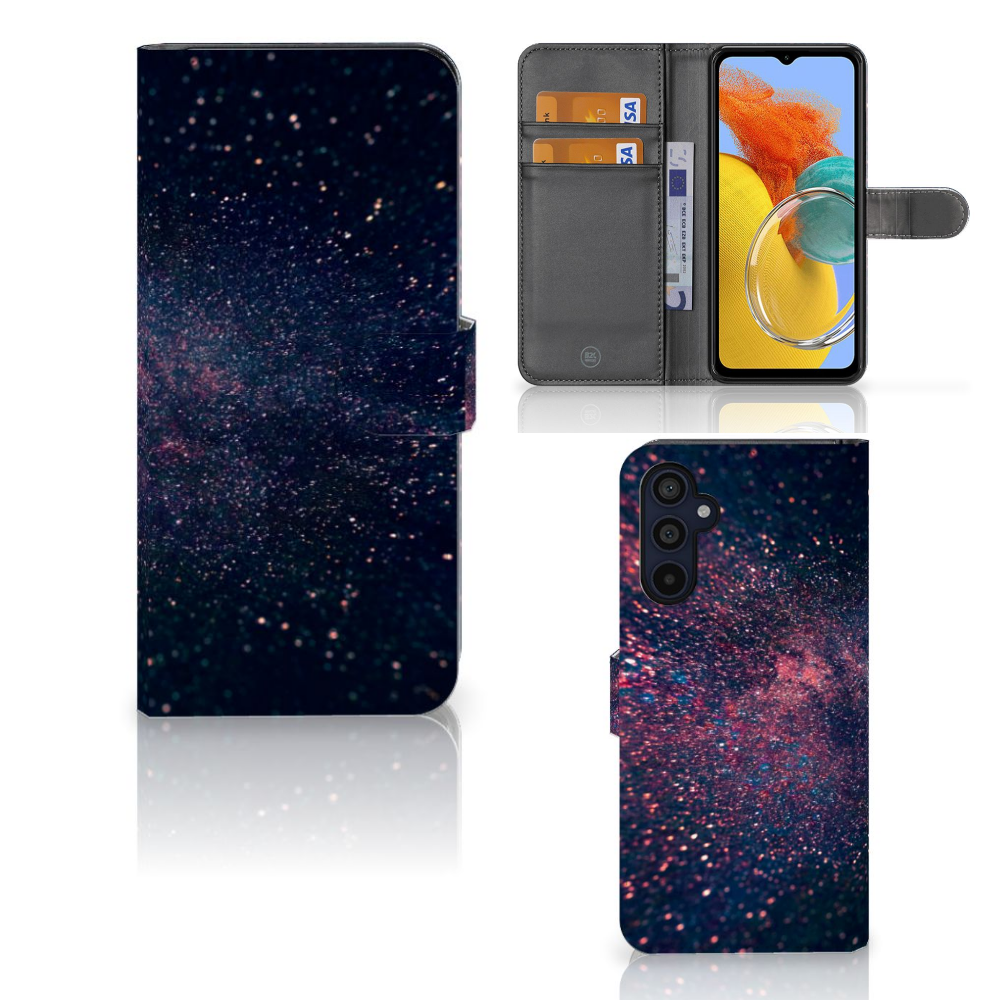 Samsung Galaxy M14 Book Case Stars