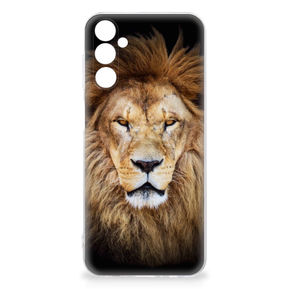 Samsung Galaxy M14 TPU Hoesje Leeuw design leeuw voorkant