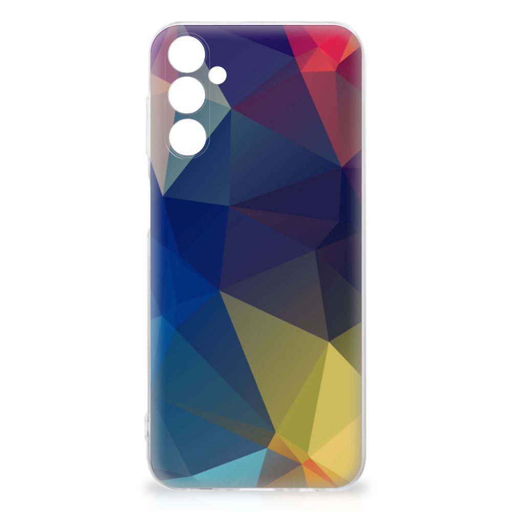 Samsung Galaxy M14 TPU Hoesje Polygon Dark