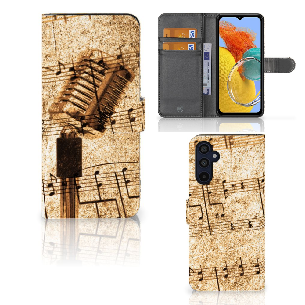 Samsung Galaxy M14 Telefoonhoesje met foto Bladmuziek