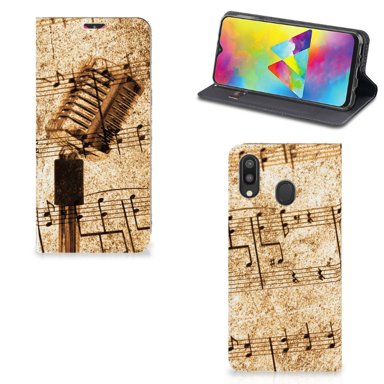Samsung Galaxy M20 Stand Case Bladmuziek