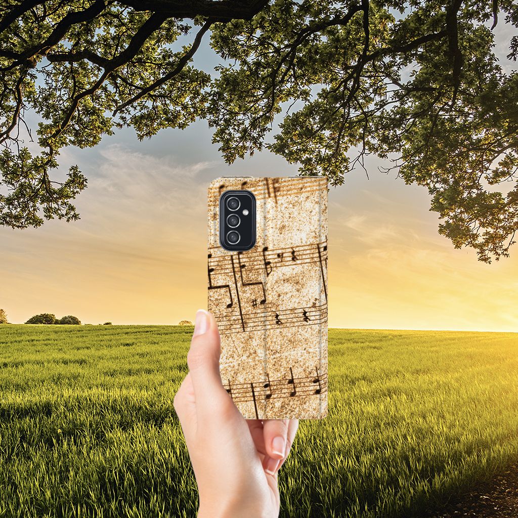 Samsung Galaxy M52 Stand Case Bladmuziek - B2C Telecom