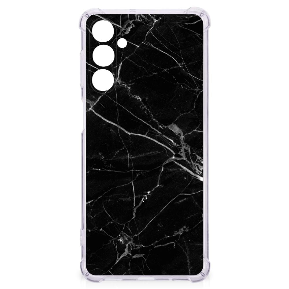 Samsung Galaxy M54 Anti-Shock Hoesje Marmer Zwart - Origineel Cadeau Vader B2C Telecom