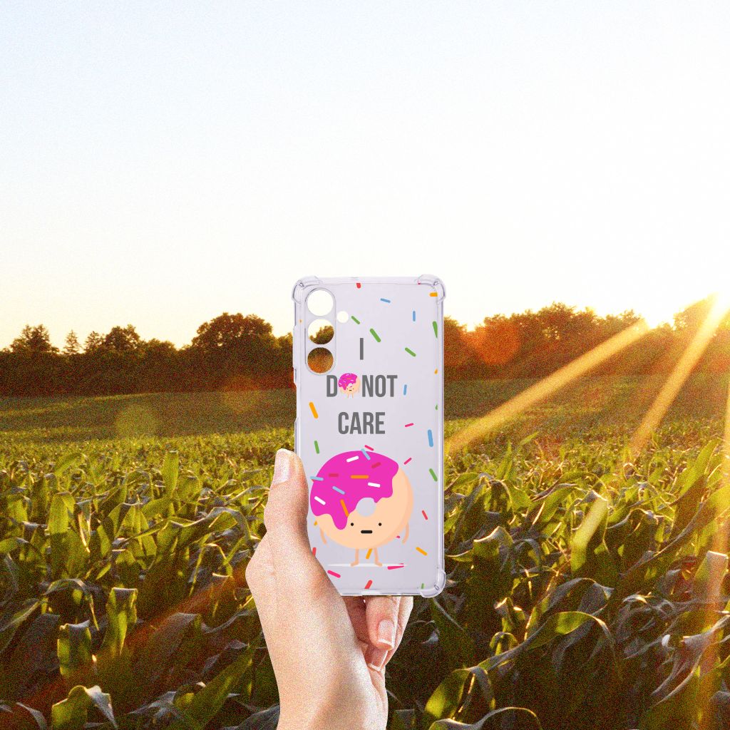 Samsung Galaxy M54 Beschermhoes Donut Roze gezichtspunt