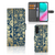 Samsung Galaxy M54 Hoesje Beige Flowers met luxe gouden bloemendesign en ruimte voor 3 pasjes 🌼