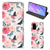 Samsung Galaxy S20 Smart Cover Butterfly Roses voorkant zijkant binnenkant
