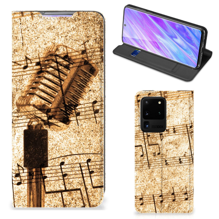 Samsung Galaxy S20 Ultra Stand Case Bladmuziek - B2C Telecom