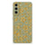 Samsung Galaxy S21FE TPU Case Gouden Bloemen achteraanzicht