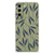 Samsung Galaxy S21FE TPU Case Leaves Blue bladeren groen achterkant