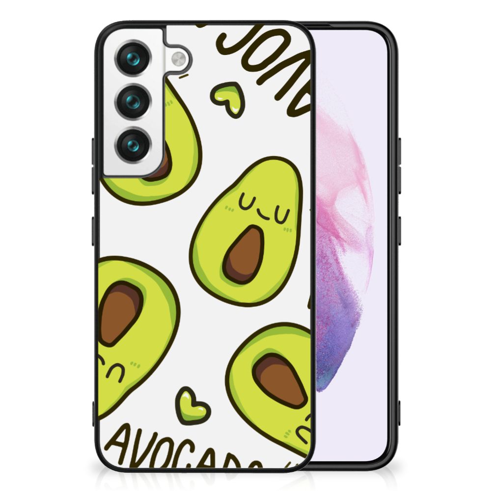 Samsung Galaxy S22 Hoesje Avocado Singing hoesje avocado illustratie voorkant