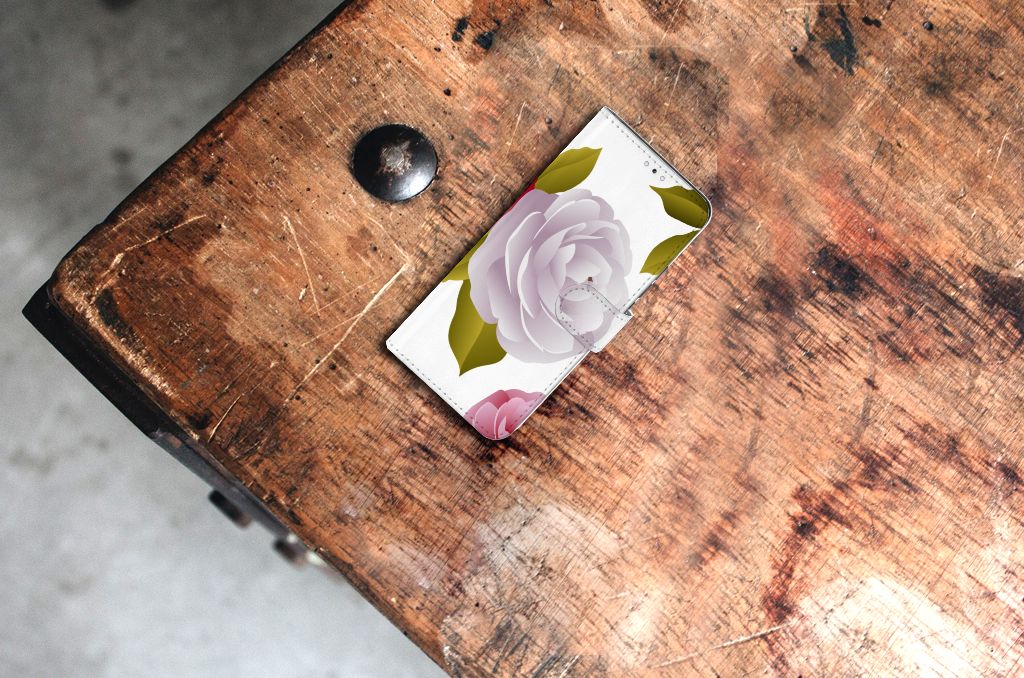 Samsung Galaxy S22 Plus Hoesje Roses bloemen bovenaanzicht