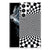 Samsung Galaxy S22 Ultra TPU Hoesje Illusie design illusie zwart wit aanzicht