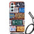 Samsung Galaxy S23 FE Anti-shock Hoesje met foto Kentekenplaten design voorkant