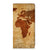 Samsung Galaxy S23 FE Book Cover Wereldkaart boekhoes wereldkaart bruin