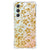 Samsung Galaxy S23 FE Case Gouden Bloemen achteraanzicht