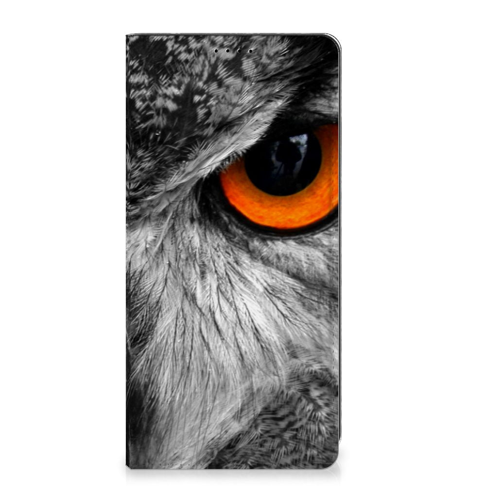Samsung Galaxy S23 FE Hoesje maken Uil uil eye close-up