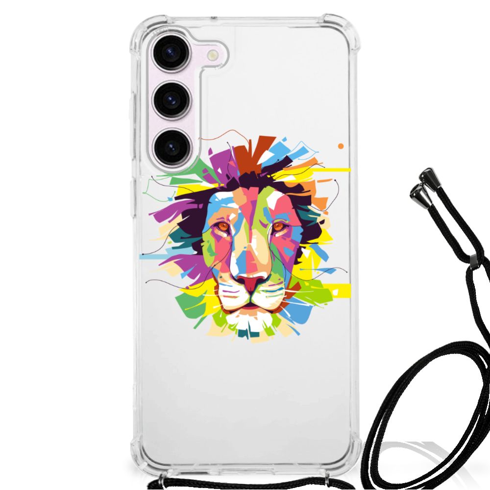 Samsung Galaxy S23 Stevig Bumper Hoesje Lion Color B2C Telecom