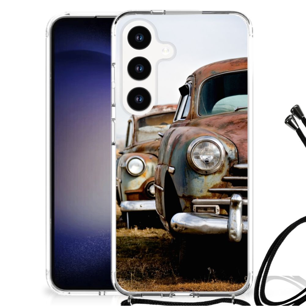 Samsung Galaxy S24 Anti-shock Hoesje met foto Vintage Auto B2C Telecom