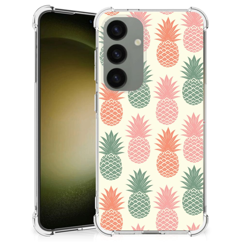 Samsung Galaxy S24 Beschermhoes Ananas ananas design voorkant