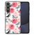 Samsung Galaxy S24 FE Bloemen Hoesje Butterfly Roses bloemen planten print voorkant