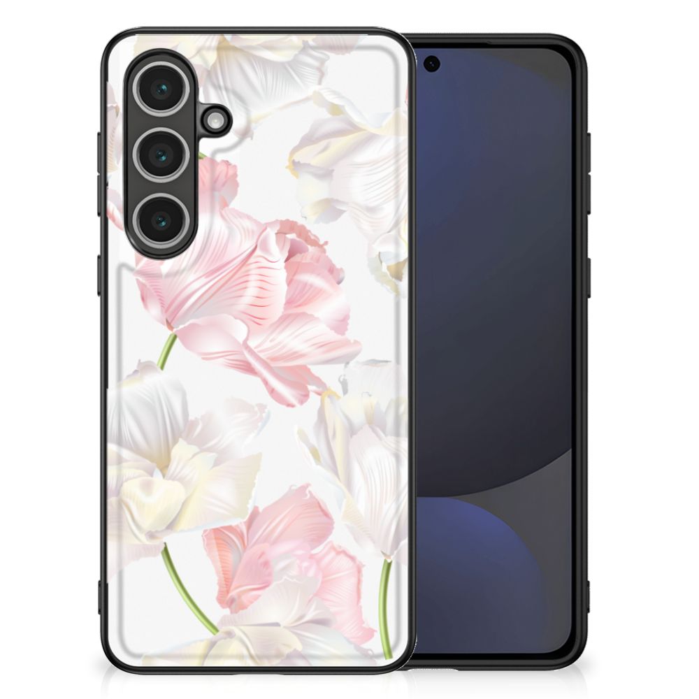 Samsung Galaxy S24 FE Bloemen Hoesje Lovely Flowers bloemen print vooraanzicht