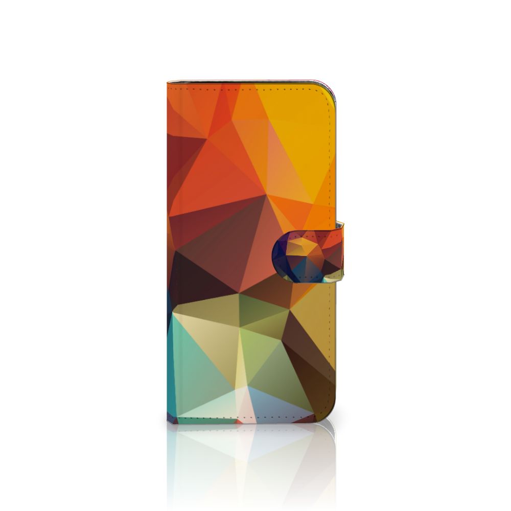 Samsung Galaxy S24 FE Book Case Polygon Color boekcase ontwerp geometrisch kleuren