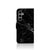 Samsung Galaxy S24 FE Bookcase Marmer Zwart bookcase zwart marmer aanzicht